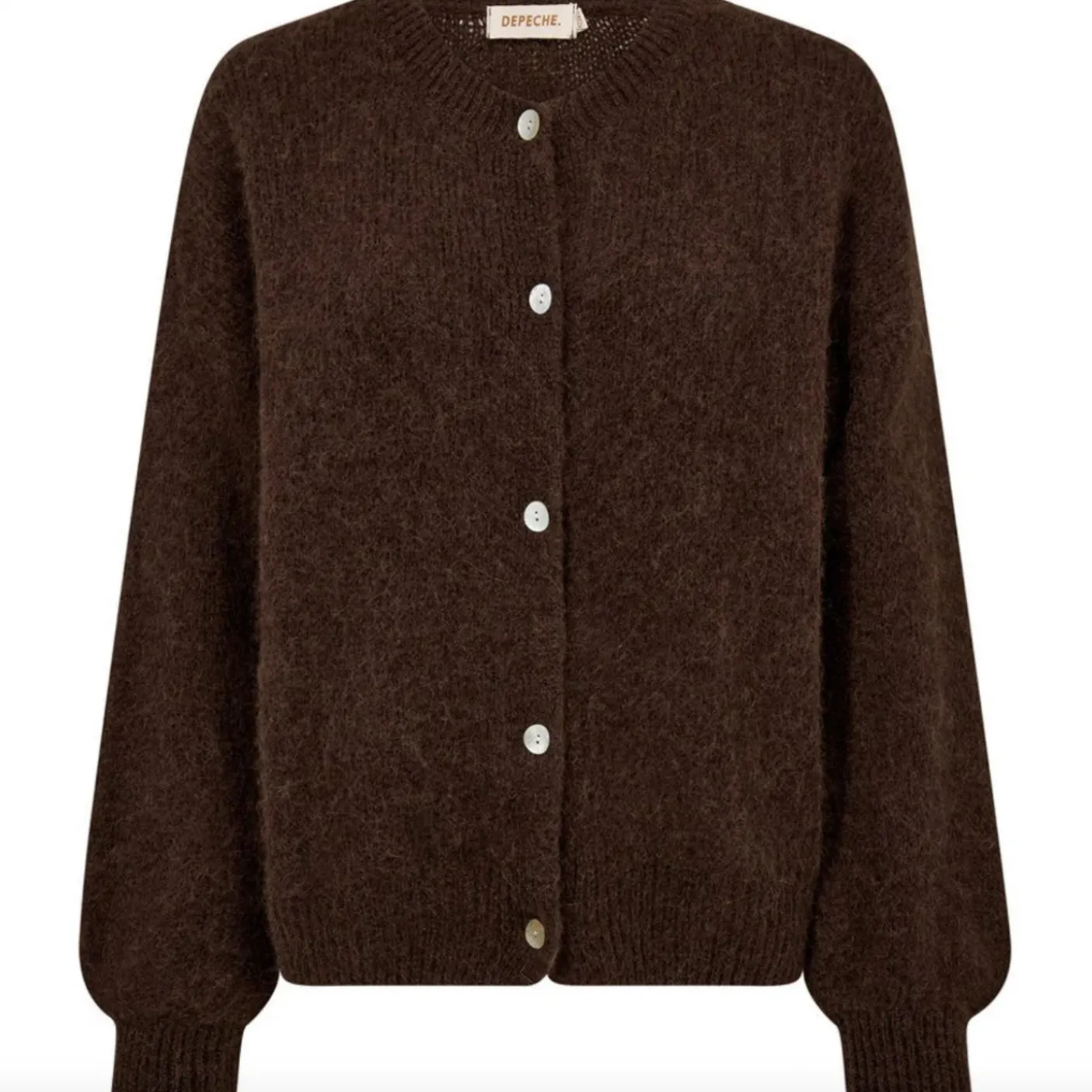 Alpaca cardigan Depeche - Brown