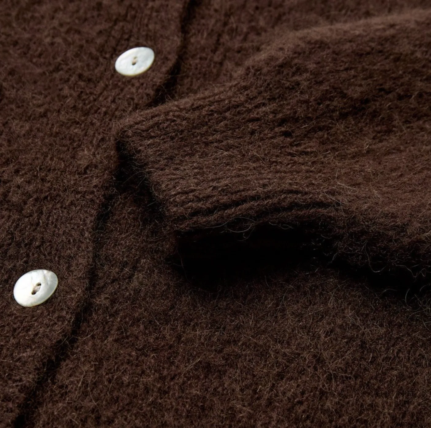 Alpaca cardigan Depeche - Brown