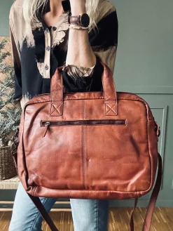 Arbejdstaske - Cognac Cow leather