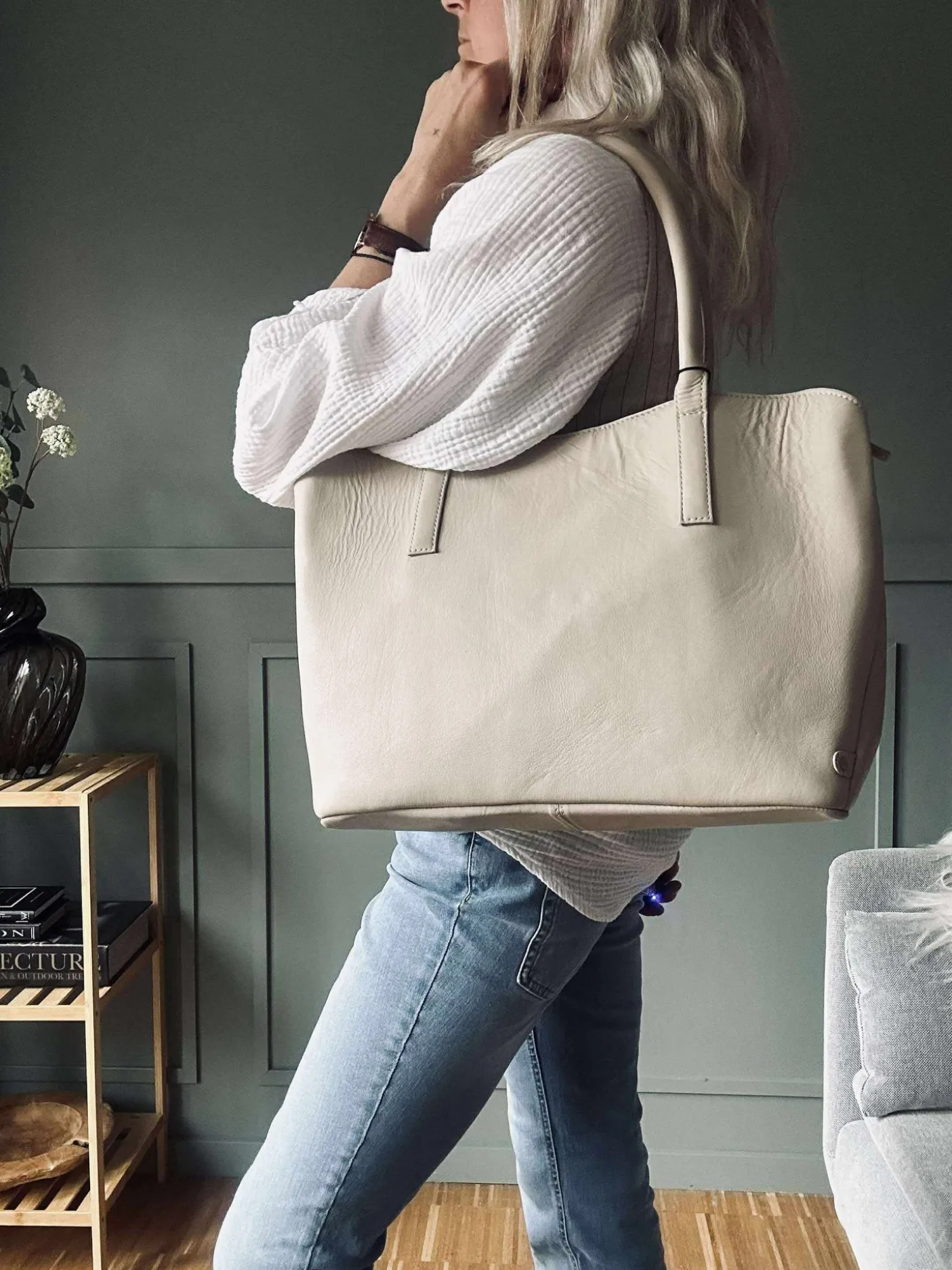 Arbejdstaske / shopper – Soft sand