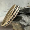 Armbånd Beige m. Swarowski sten