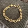 Armbånd Chunky forgyldt - Vandfast