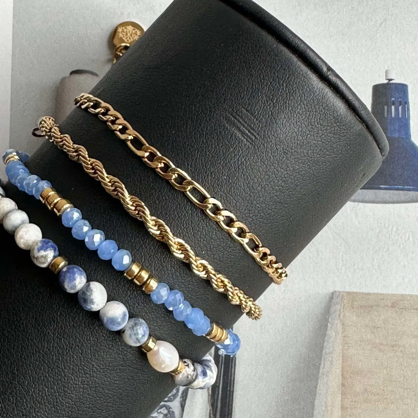 Armbånd Erika Blue - Sæt med 4 armbånd