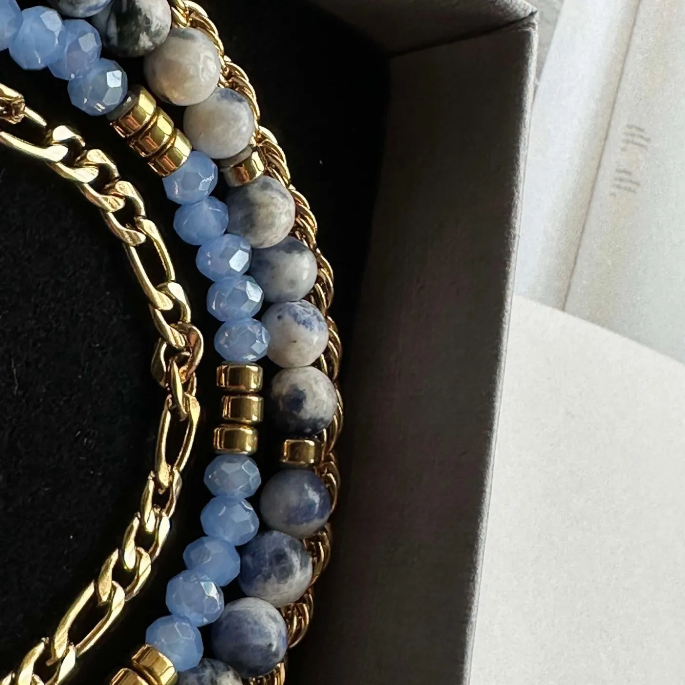 Armbånd Erika Blue - Sæt med 4 armbånd