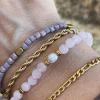 Armbånd Erika lavendel - Sæt med 4 armbånd