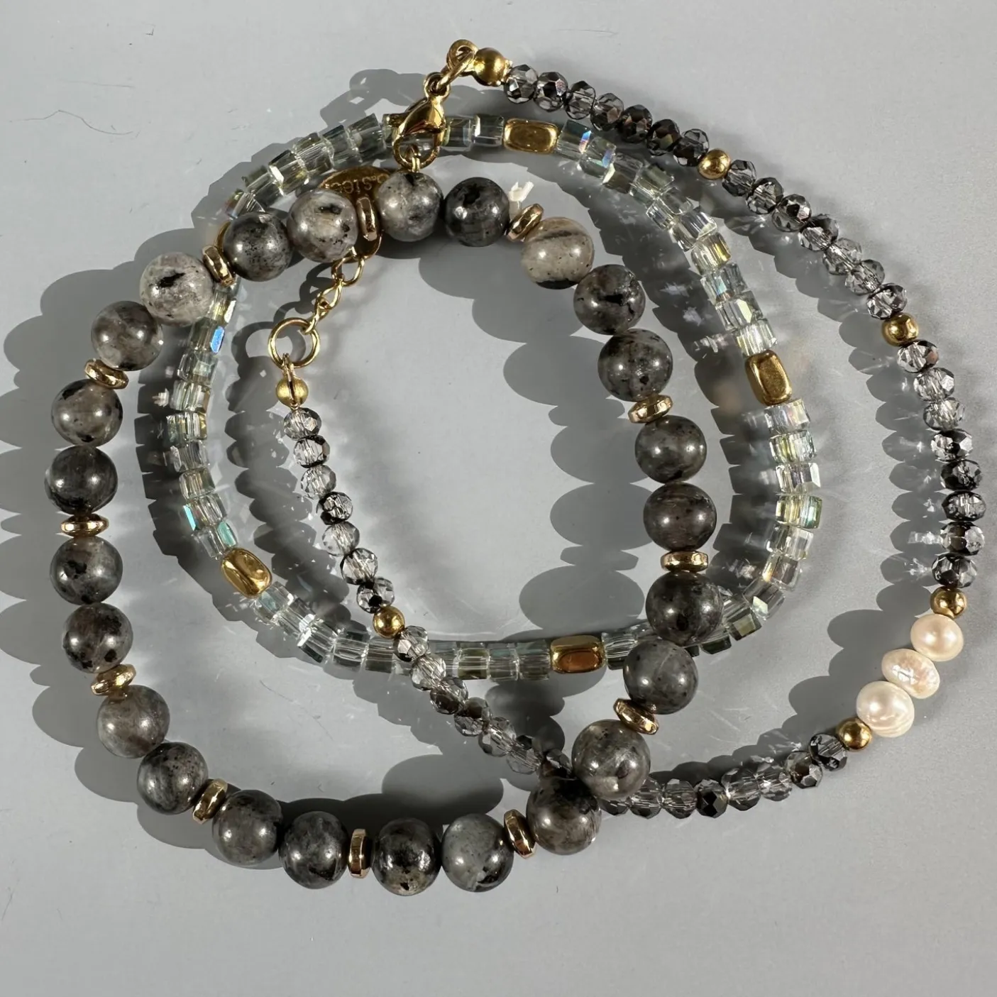 Armbånd GISELE grey – Sæt med 3 stk