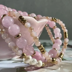 Armbånd GISELE Rose – Sæt med 3 stk