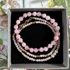 Armbånd GISELE Rose – Sæt med 3 stk