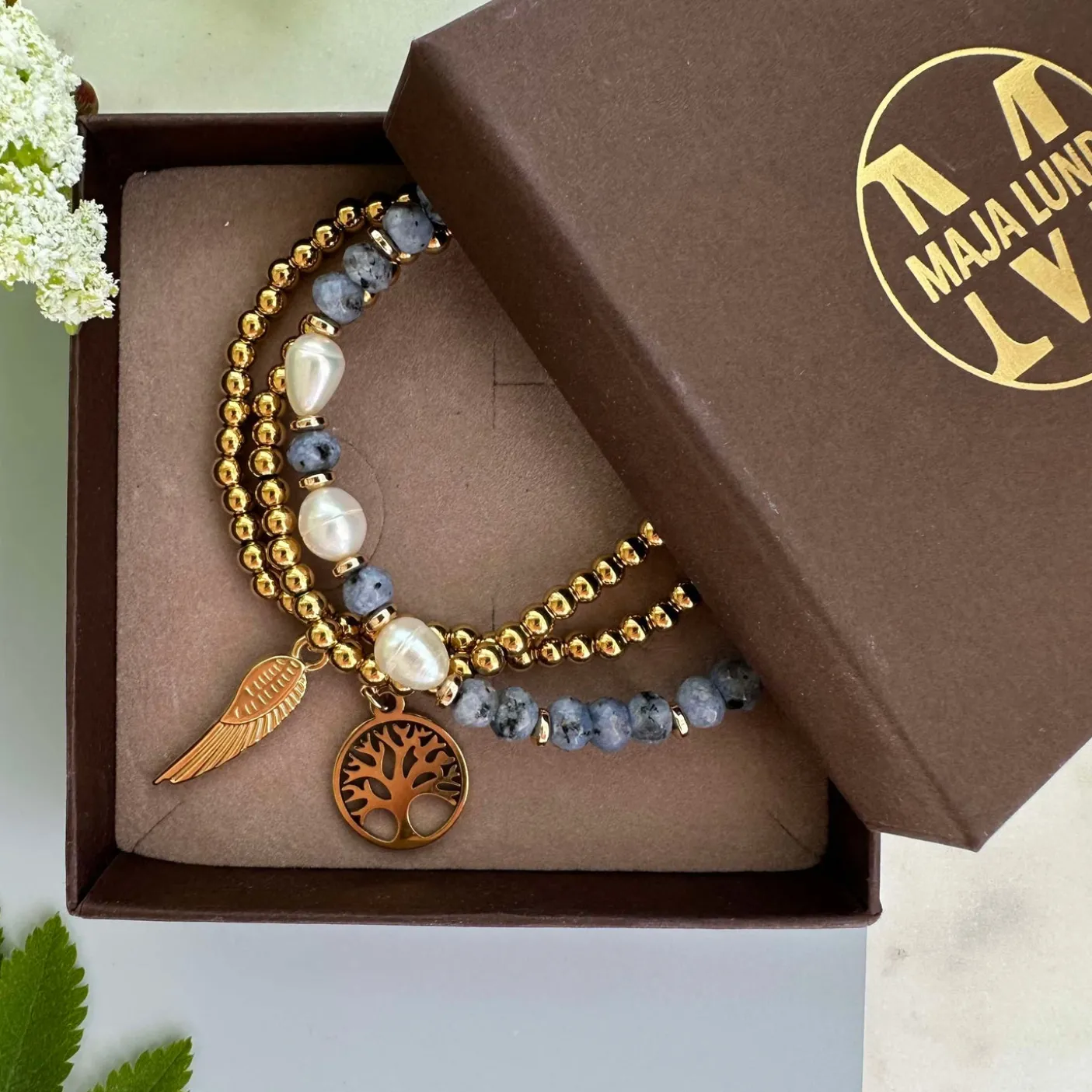 Armbånd Juliane - Blue mix
