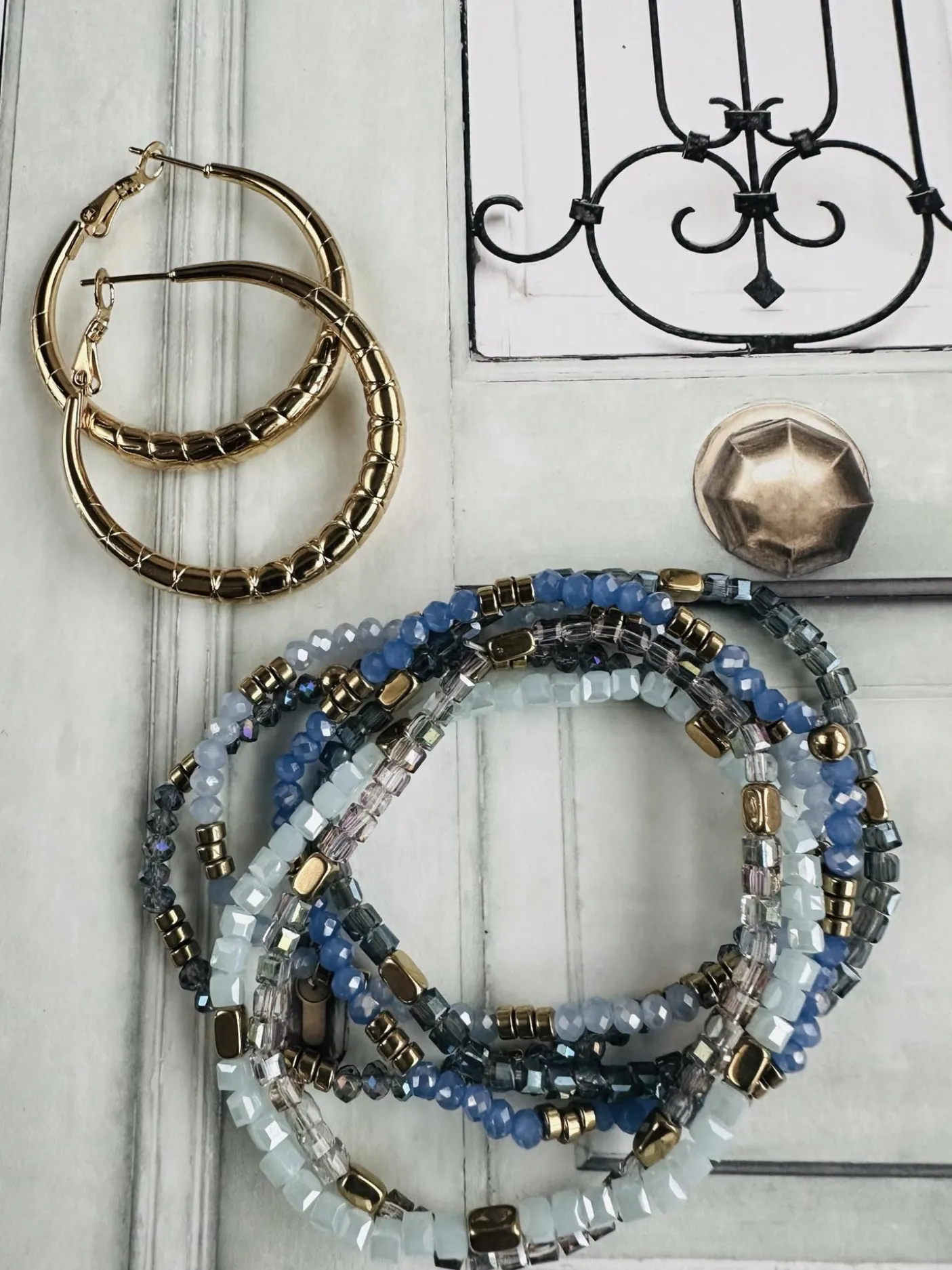 Armbånd Merle – Blue mix 1.Stk