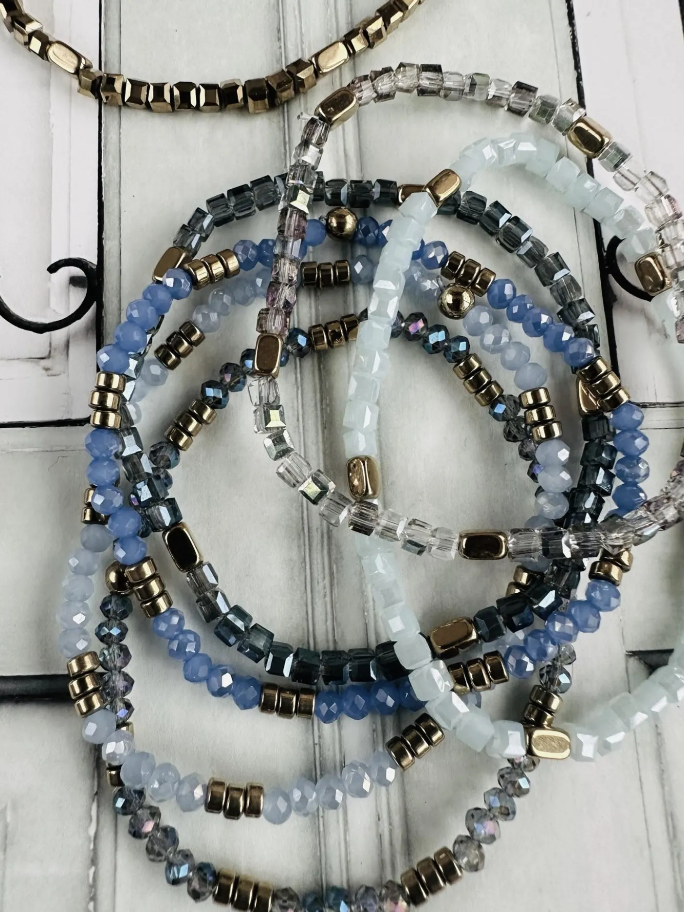Armbånd Merle – Blue mix 1.Stk