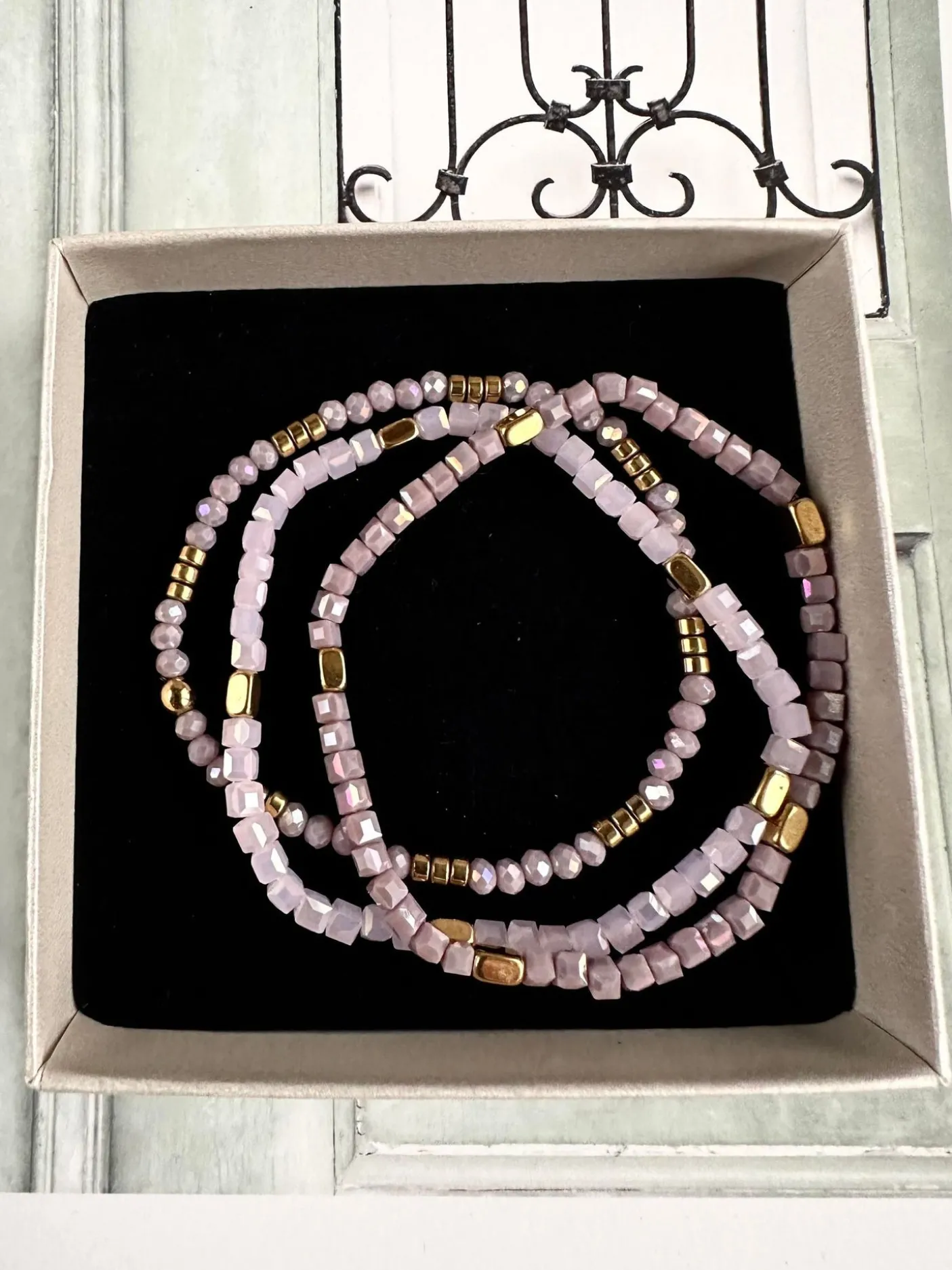 Armbånd Merle – Lavendel mix 1.stk