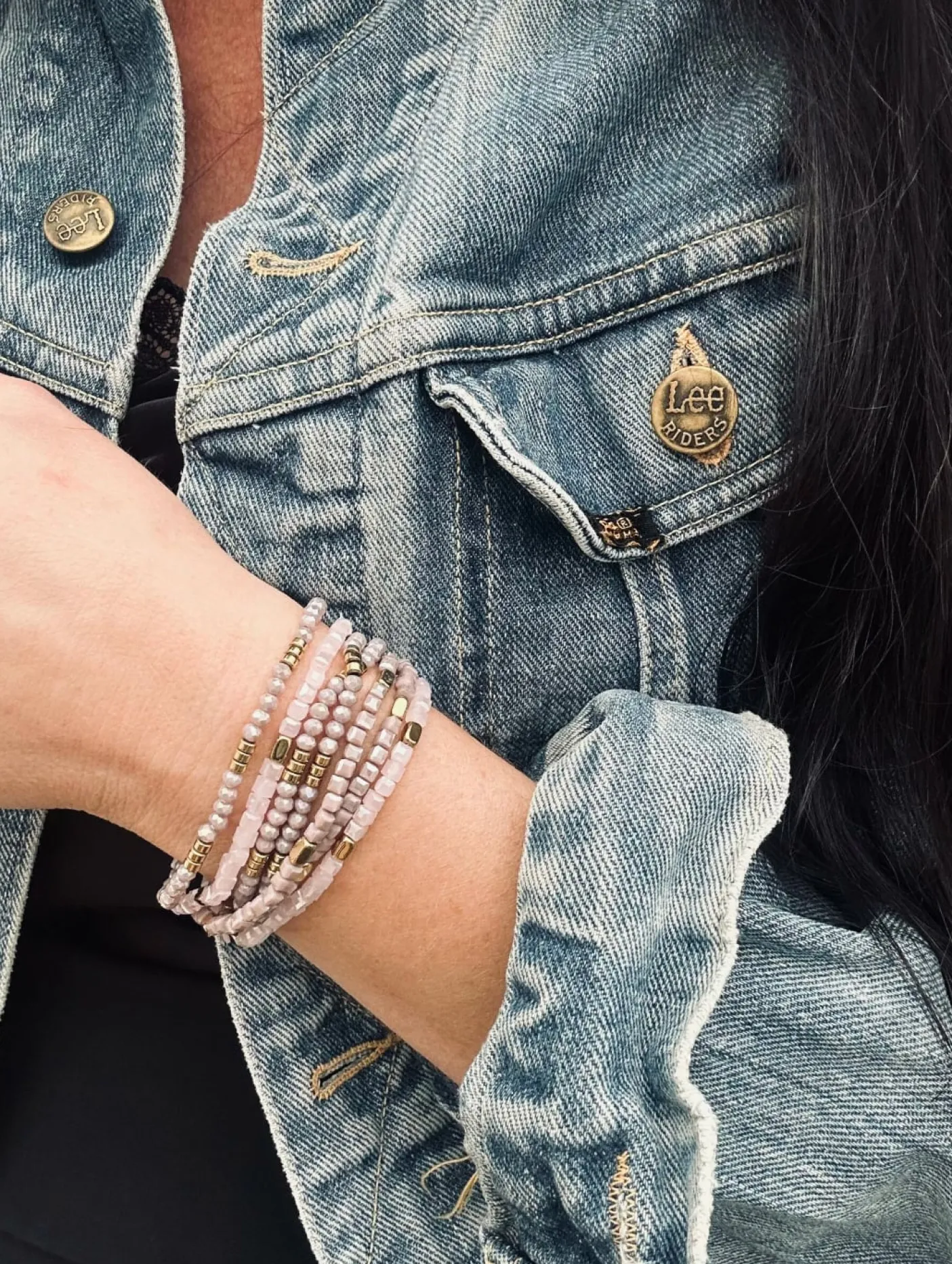 Armbånd Merle – Lavendel mix 1.stk