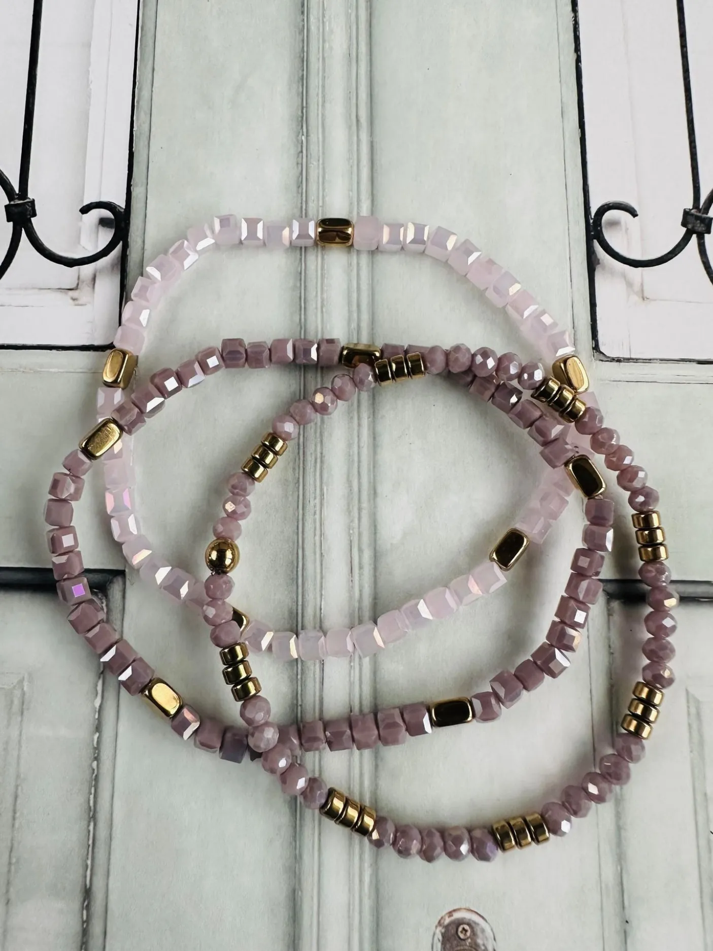 Armbånd Merle – Lavendel mix 1.stk