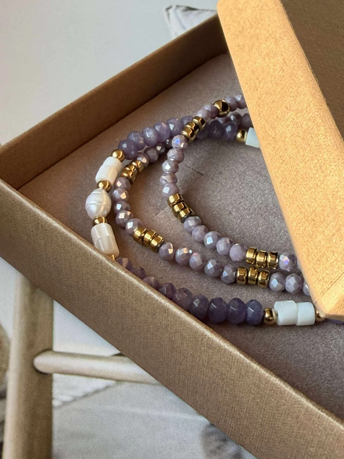 Armbånd Sarabella Lavendel – Sæt med 3 stk