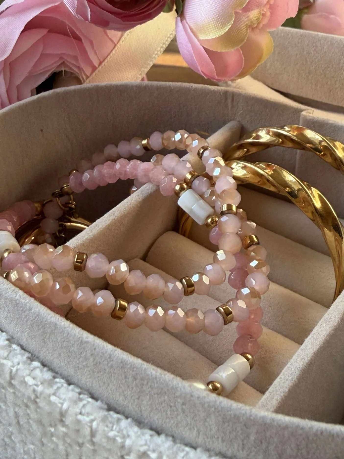 Armbånd Sarabella Soft Rose – Sæt med 3 stk