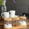 Bakke sæt med bakke, 3 glas og skeer
