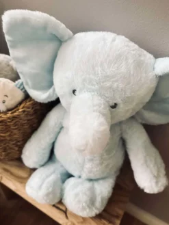 Bamse Elefant 38cm - Lyseblå