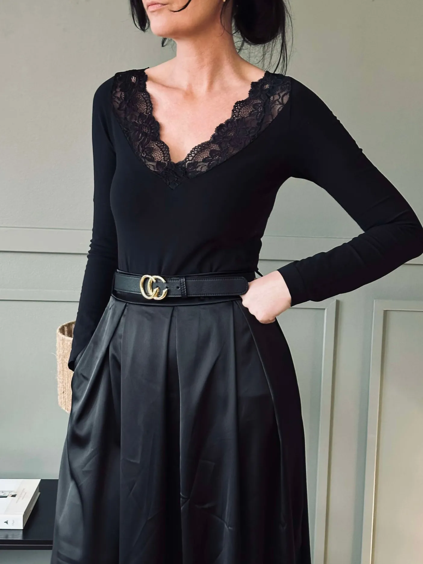 Bluse Belen black - Mikrofiber