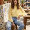 Bluse DOTS - Gul