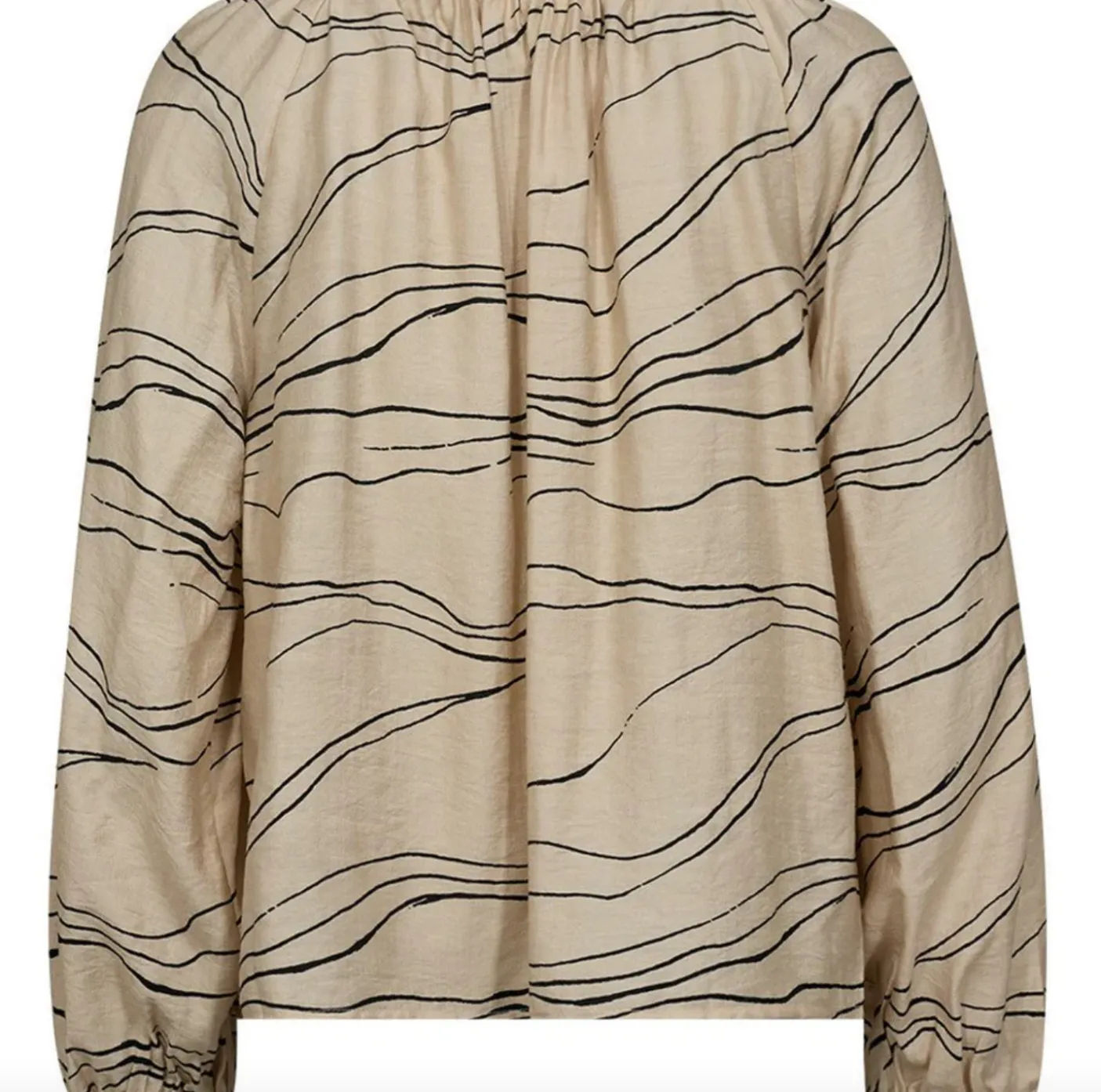 Bluse Evy - Cream Graphic
