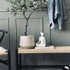 Bænk bøg Sort / natur - 120 cm