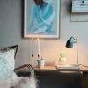 Bordlampe - Grå metal