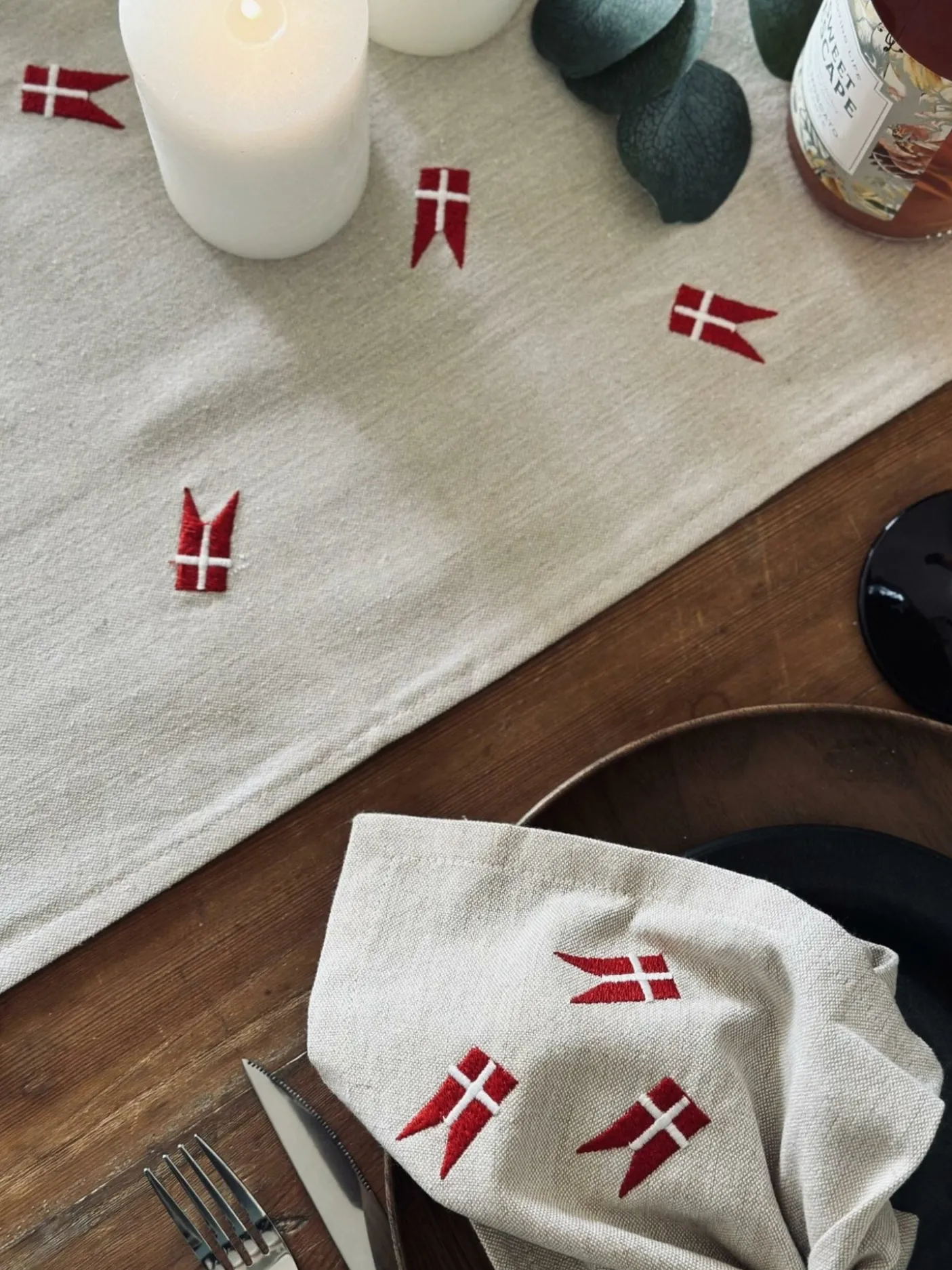 Bordløber med flag – Flere størrelser