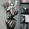 Buket med hortensia og eukalyptus