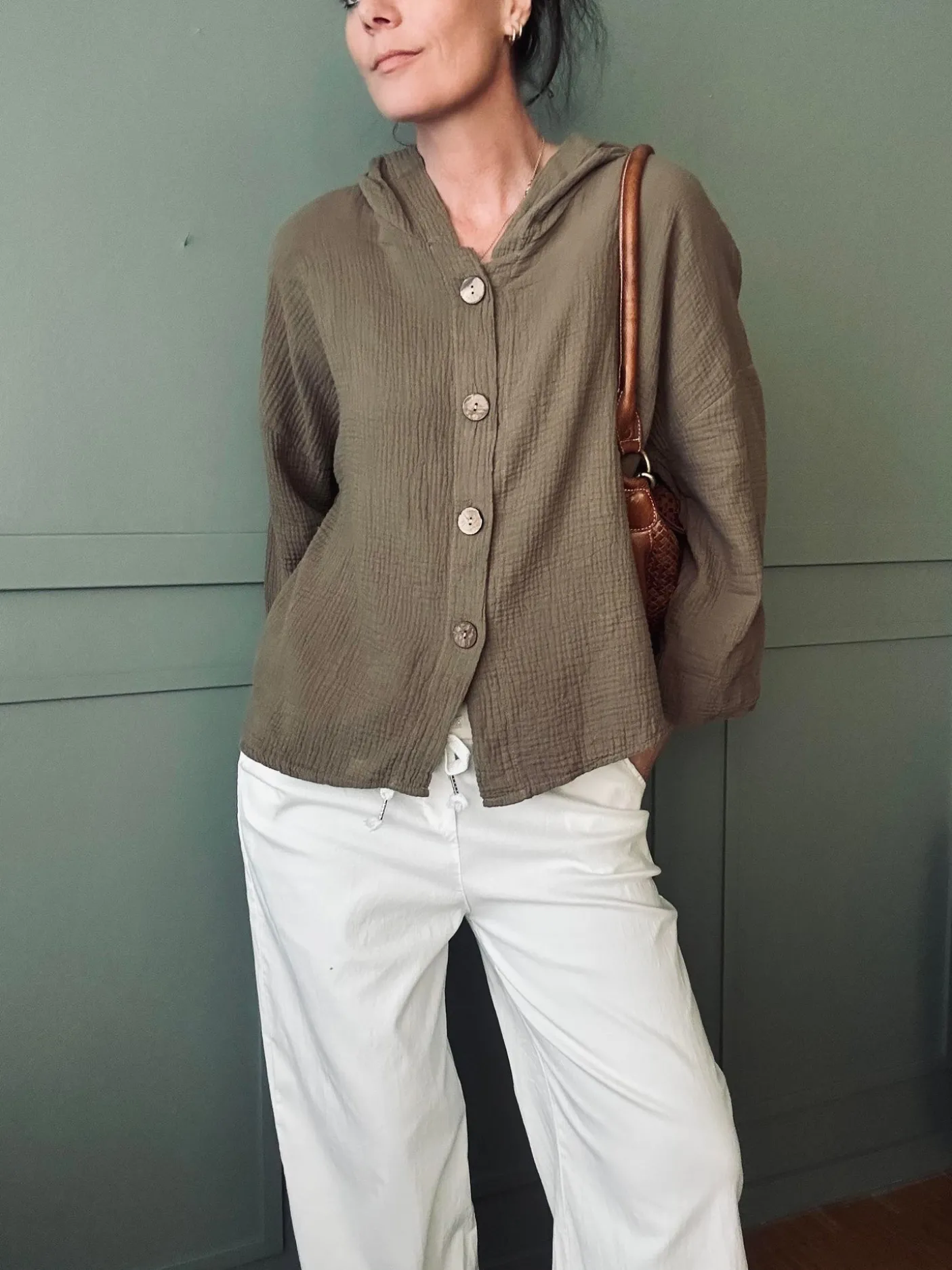 Bukser m. stretch Hvid – plus onesize 40-48