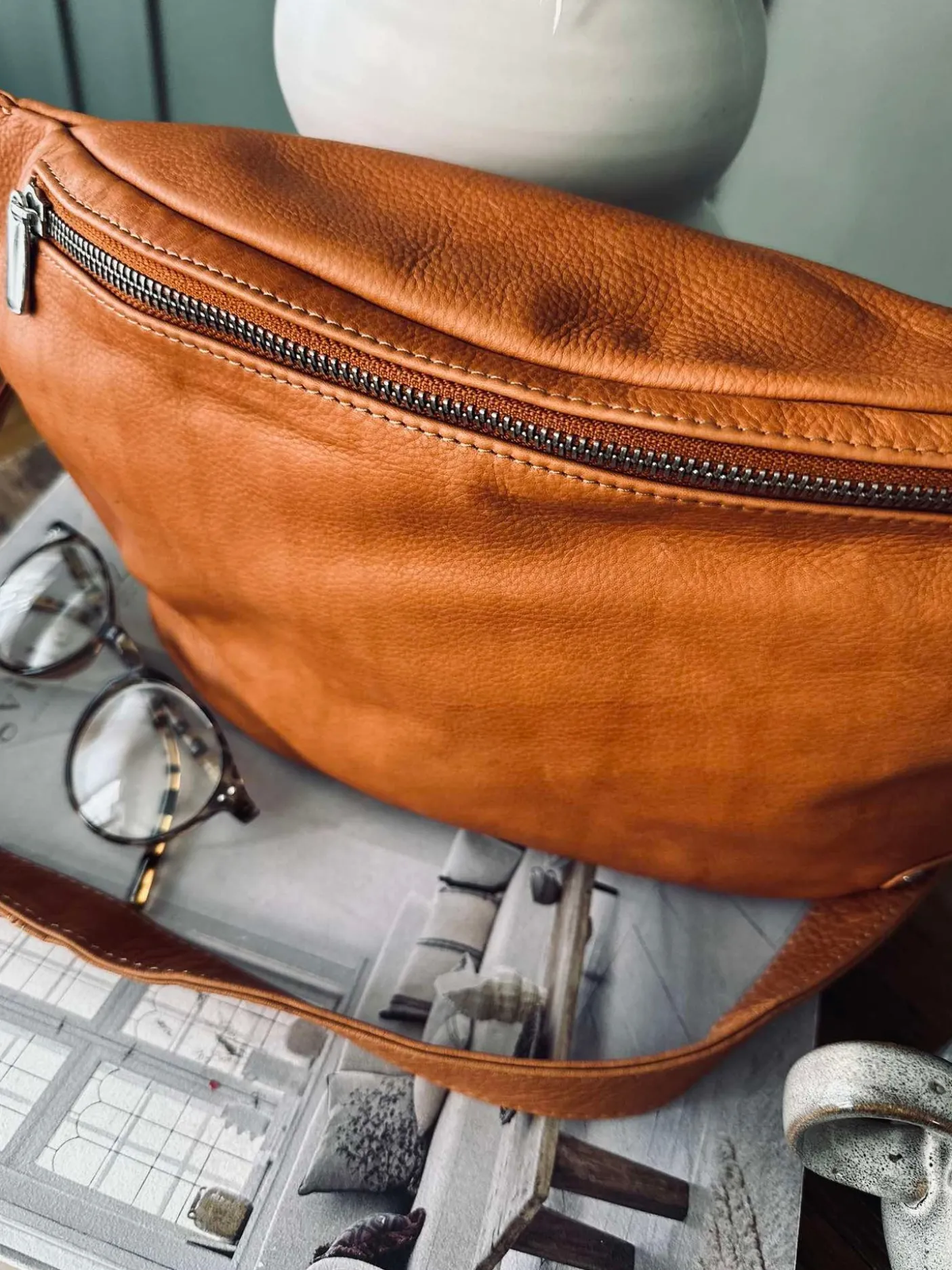 Bumbag Aura Big Cognac