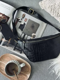 Bumbag Black croco