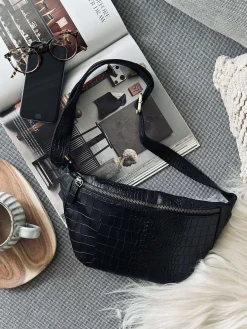 Bumbag Black croco