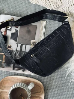 Bumbag Black croco