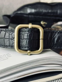 Bumbag Black croco