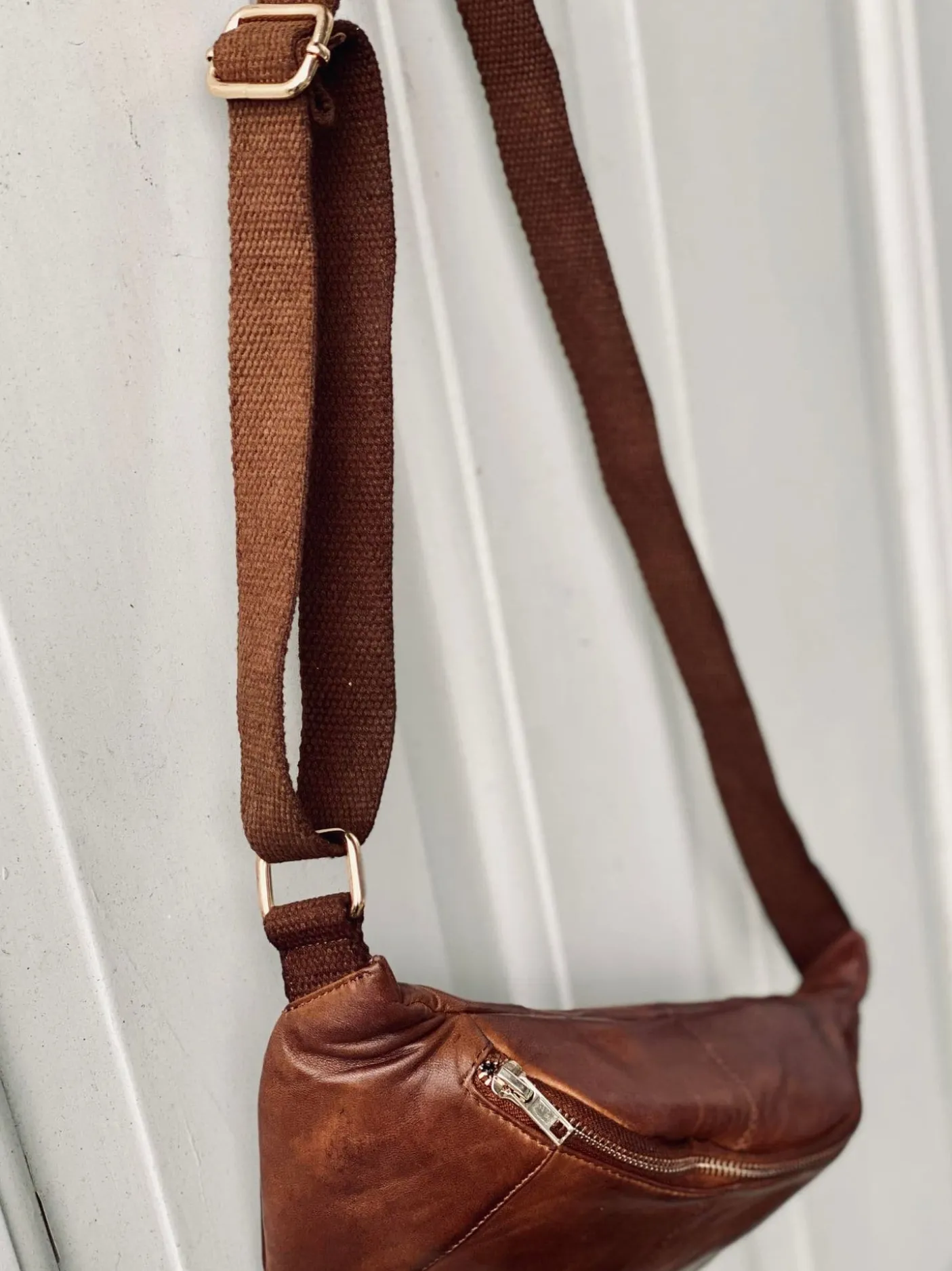 Bumbag JUNE - Dark cognac