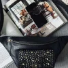 Bumbag med nitter - Black