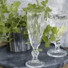 Champagneglas m. diamantudskæring