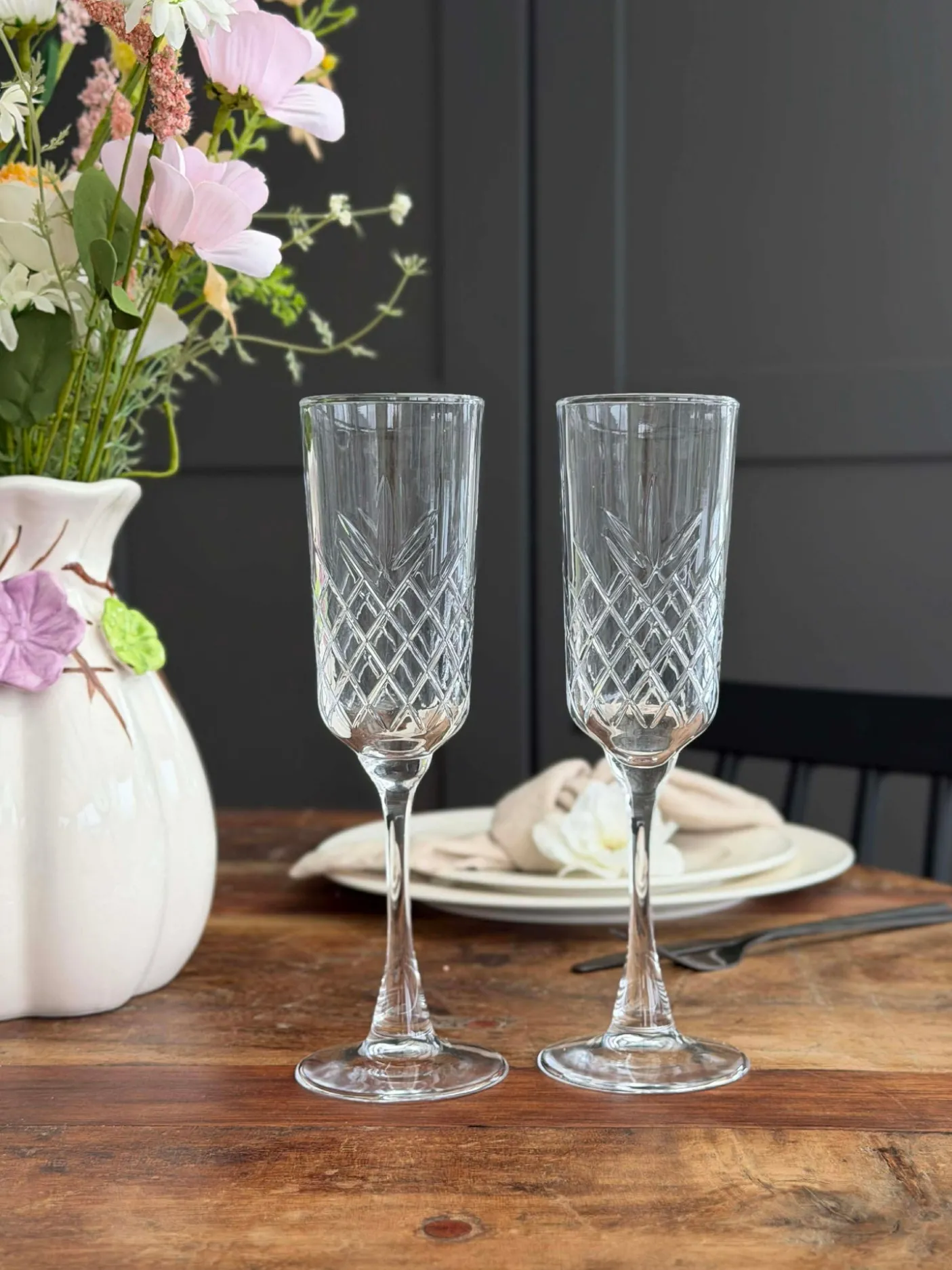 Chanpagne glas - 2 stk