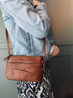 Clutch Jelva Cognac