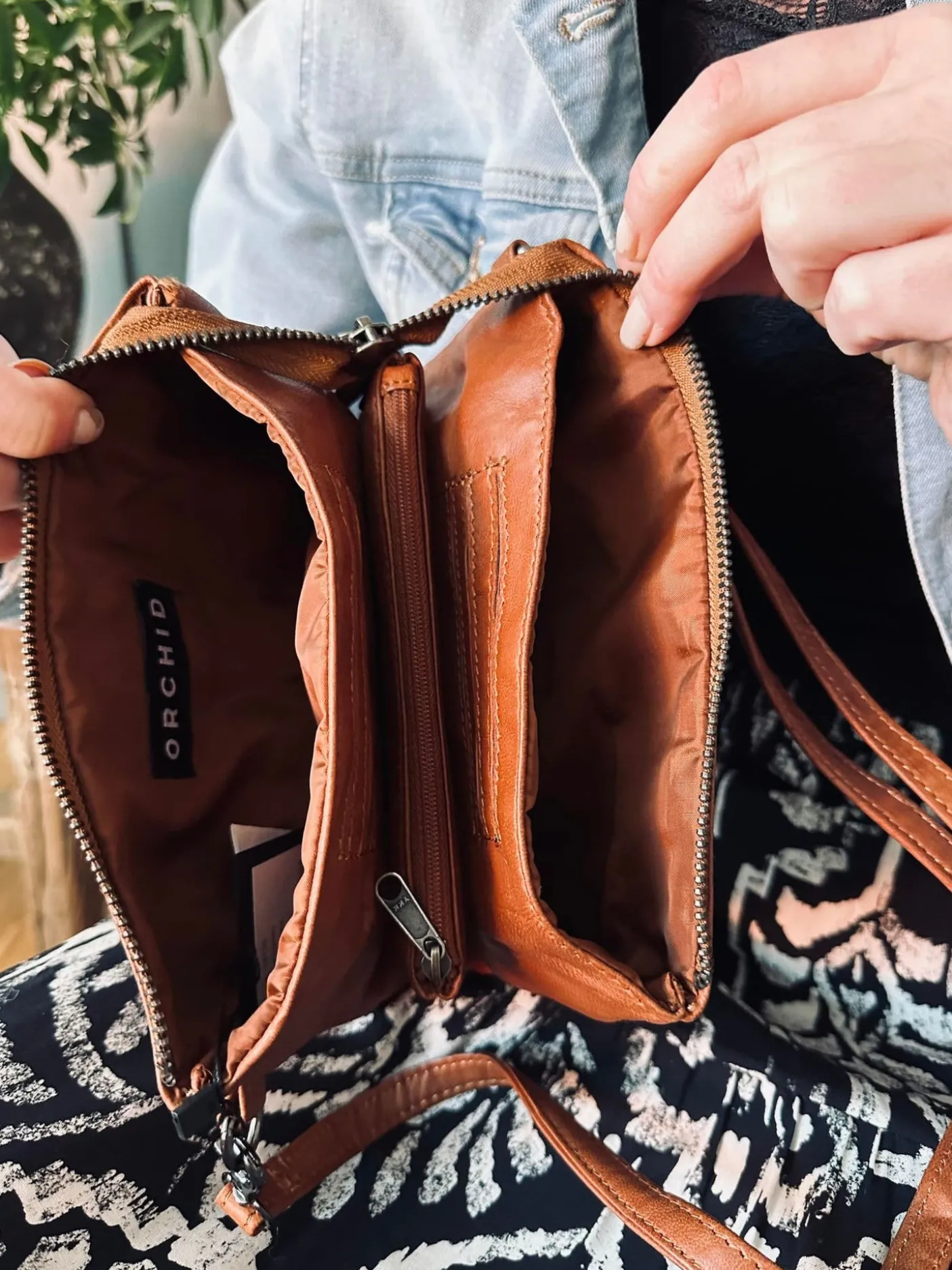 Clutch Jelva Cognac