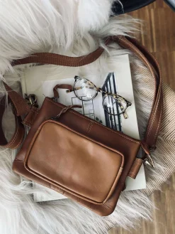 Clutch Mille cognac