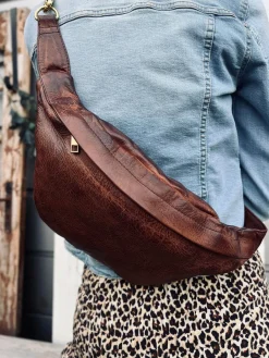 Cool Buffy Bumbag i smørblødt læder - Brandy