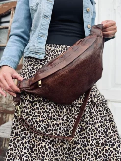 Cool Buffy Bumbag i smørblødt læder - Brandy