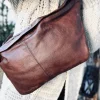 Cool Buffy XL Bumbag i smørblødt læder - Brandy