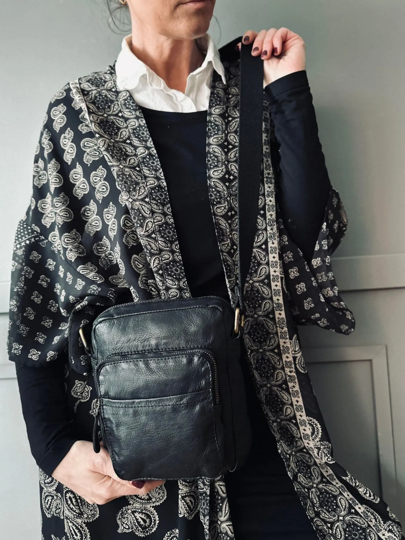 Crossbody Raw Boheme – Black unisex