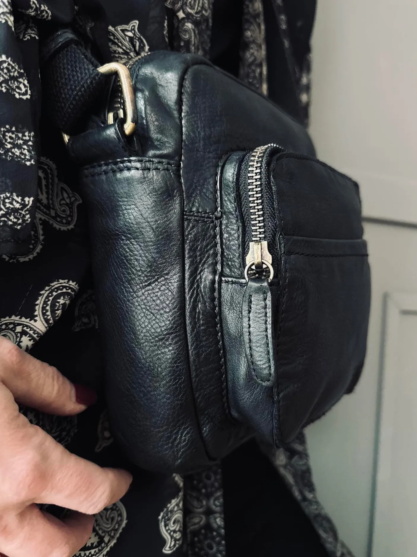 Crossbody Raw Boheme – Black unisex