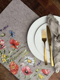 Dækkeserviet påske - Beige firkantet