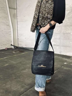 Elegant skuldertaske - Kalveskind