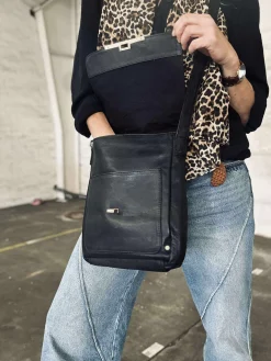 Elegant skuldertaske - Kalveskind
